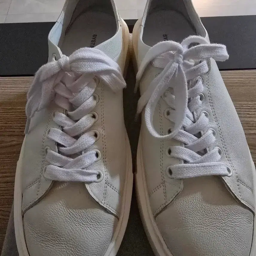 [BUNJANG] System Homme Platform Low-Top Sneakers (Off-White) 270 / 시스템옴므 플랫폼 로우탑 스니커즈(오프화이트) 270
