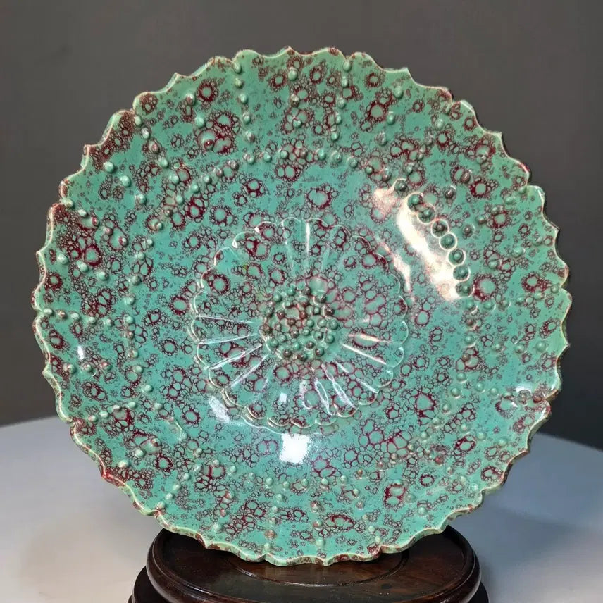 [BUNJANG] Celadon Porcelain Flower Vase / 노균유윤화고족반