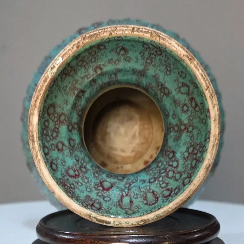 [BUNJANG] Celadon Porcelain Flower Vase / 노균유윤화고족반