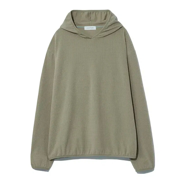 [BUNJANG] Le17septembre Waffle Knit Pullover Hoodie / 르셉템버 와플 니트 풀오버 후디 세이지 그린 48 (새상품)