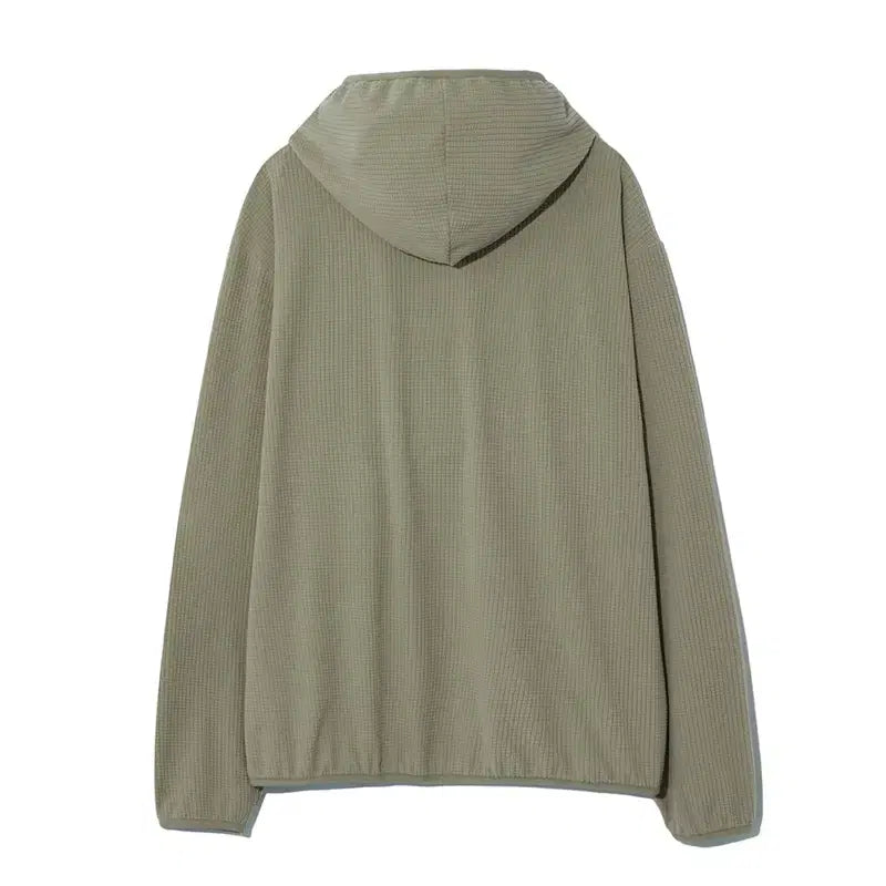 [BUNJANG] Le17septembre Waffle Knit Pullover Hoodie / 르셉템버 와플 니트 풀오버 후디 세이지 그린 48 (새상품)