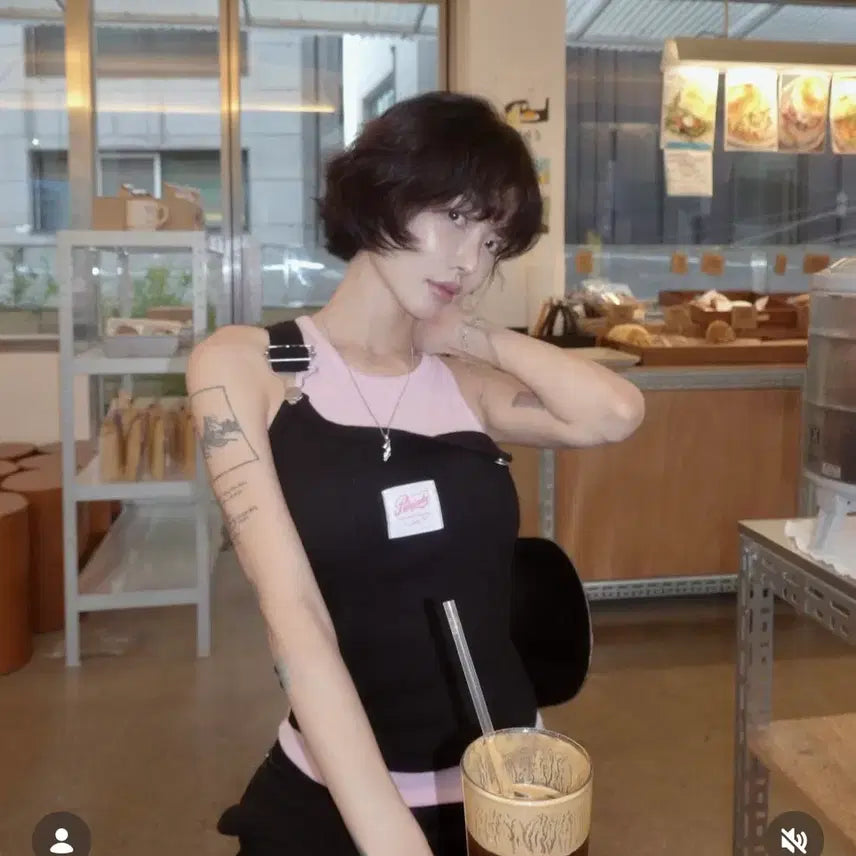 [BUNJANG] Pale Jade Black White Tank Top Bundle Set / (일괄 세트) 페일제이드 블랙 화이트 멜빵 나시 탱크탑