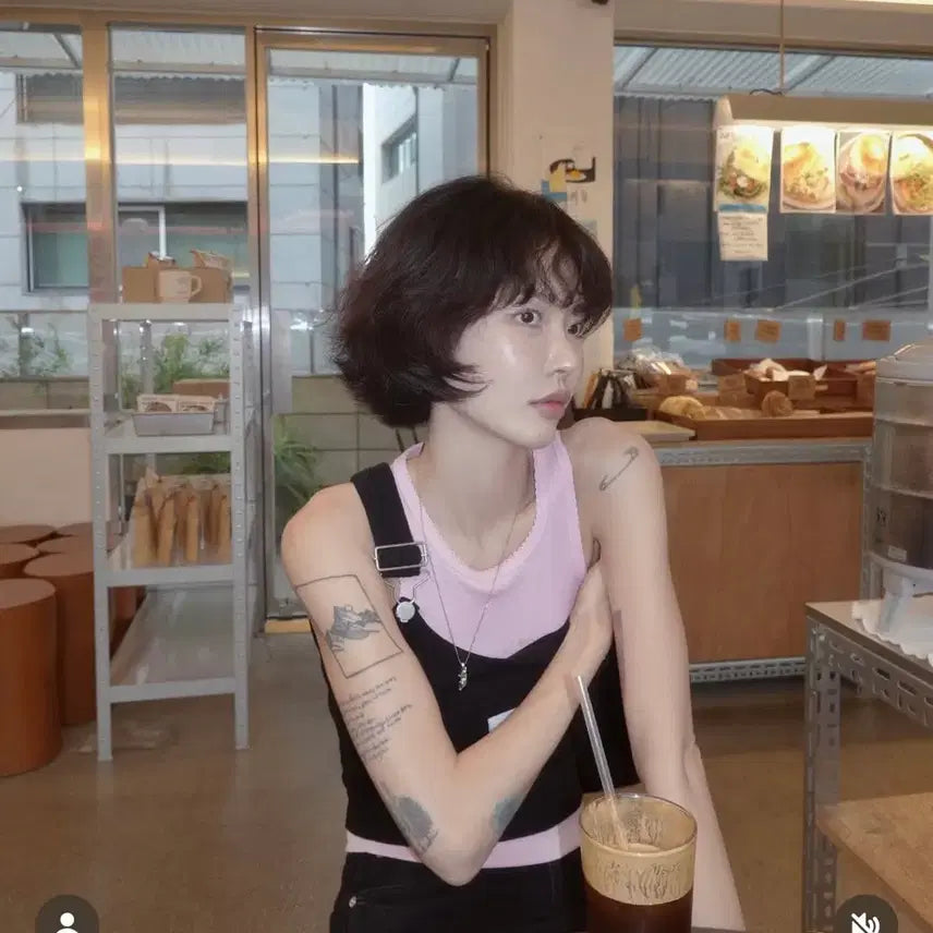 [BUNJANG] Pale Jade Black White Tank Top Bundle Set / (일괄 세트) 페일제이드 블랙 화이트 멜빵 나시 탱크탑