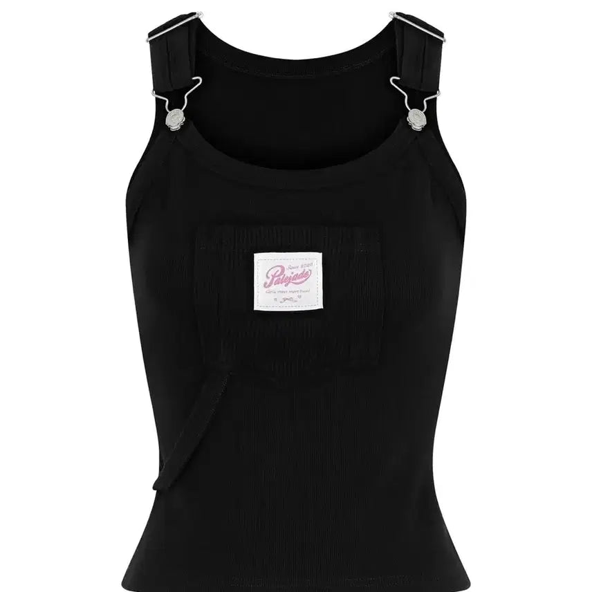 [BUNJANG] Pale Jade Black White Tank Top Bundle Set / (일괄 세트) 페일제이드 블랙 화이트 멜빵 나시 탱크탑