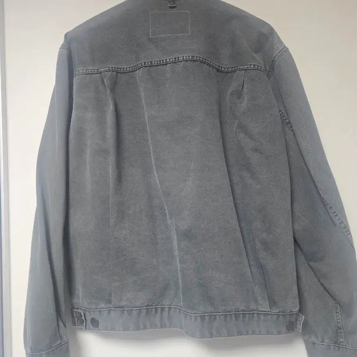 [BUNJANG] Allegri Gray Khaki Trucker Jacket 48 / 알레그리 그레이카키 컬러 트러커 자켓 48 판매