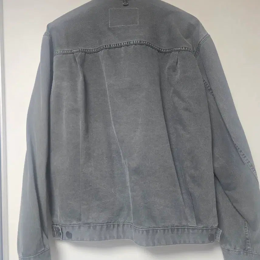 [BUNJANG] Allegri Gray Khaki Trucker Jacket 48 / 알레그리 그레이카키 컬러 트러커 자켓 48 판매