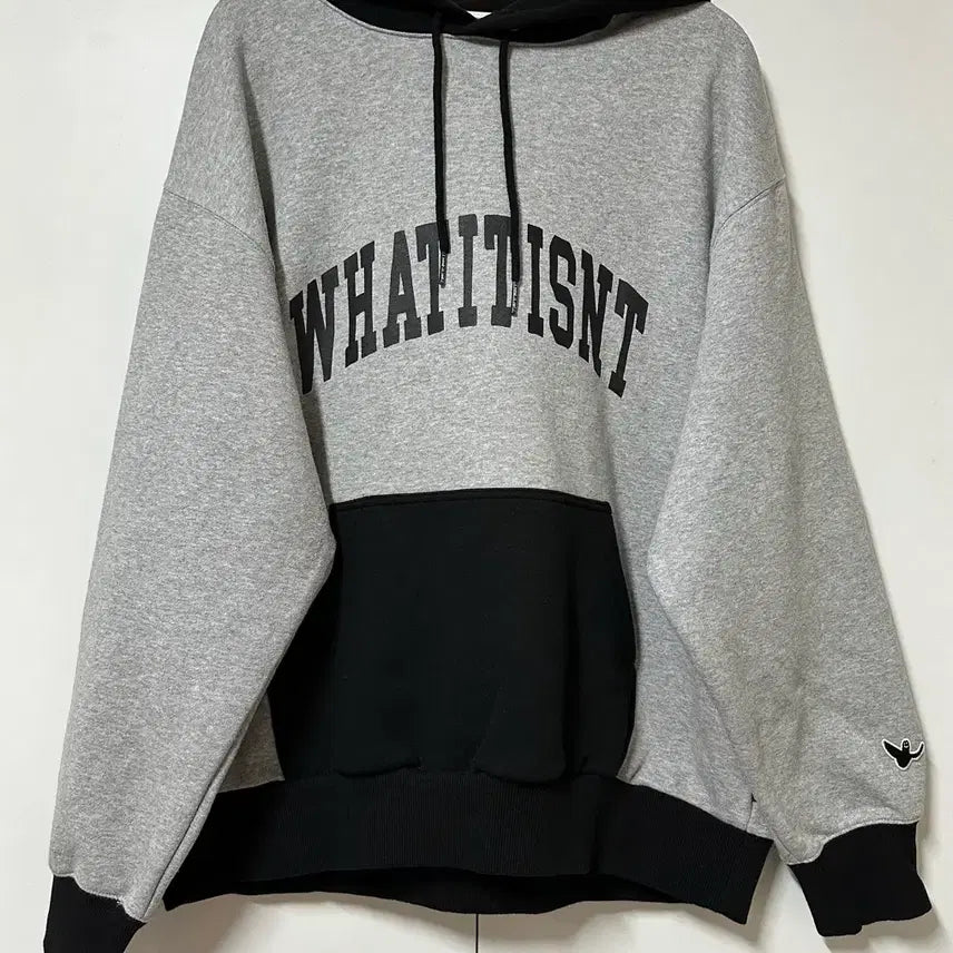 [BUNJANG] What It Isnt Color Block Hoodie L / 와릿이즌 배색 후드티 100/L