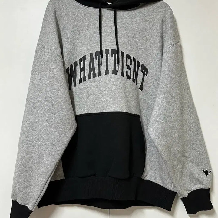 [BUNJANG] What It Isnt Color Block Hoodie L / 와릿이즌 배색 후드티 100/L