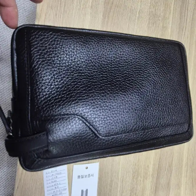 [BUNJANG] Lancetti Leather Clutch (Unused) / 소가죽 클러치 (미사용)