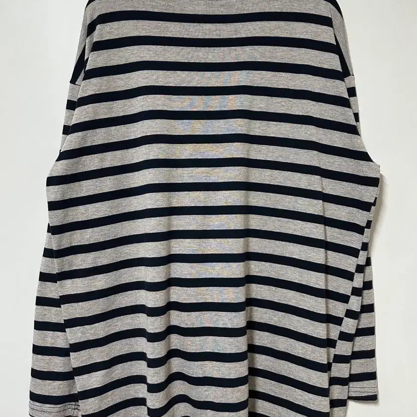 [BUNJANG] Gray Stripe Long Sleeve T-shirt / 그레이 스트라이프 긴팔티