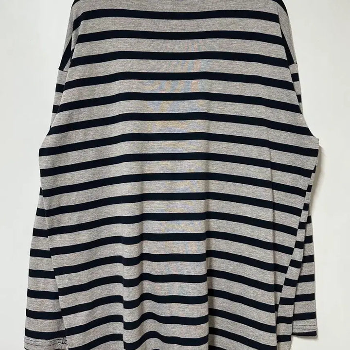 [BUNJANG] Gray Stripe Long Sleeve T-shirt / 그레이 스트라이프 긴팔티