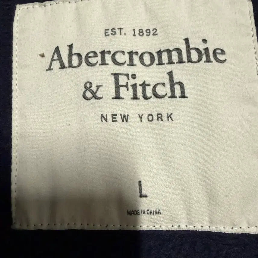 [BUNJANG] Abercrombie Black Hoodie Zip-up / 아베크롬비 블랙 후드집업 L