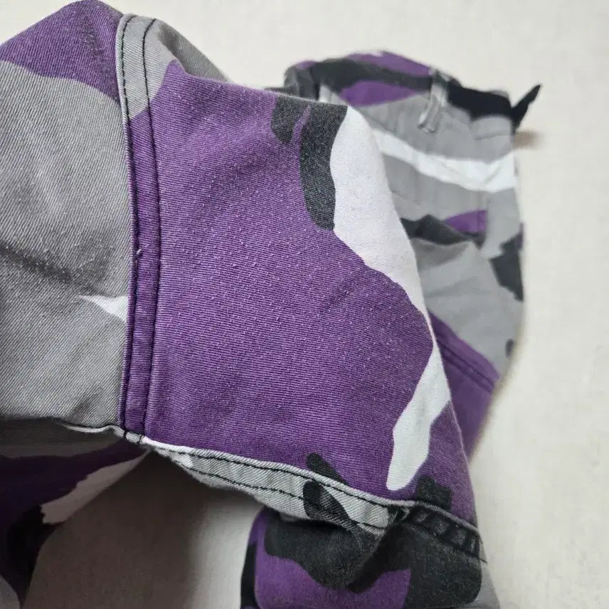 [BUNJANG] Vintage Purple Camo Cargo Shorts / 일본 빈티지 퍼플 카모 카고 버터플라이 버튼 남녀공용 반바지 27