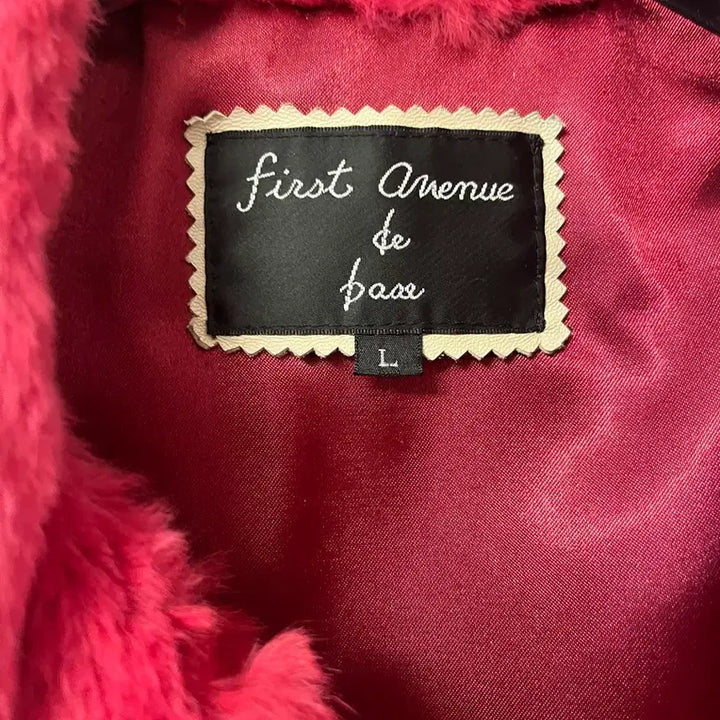 [BUNJANG] First Avenue Pink Fur Coat Jacket / 토키털100% 66 핑크 퍼 코트 자켓