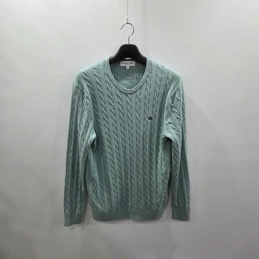 [BUNJANG] Brooks Brothers Cotton Cable Knit Sweater XL / 브룩스브라더스 코튼 케이블 니트 XL
