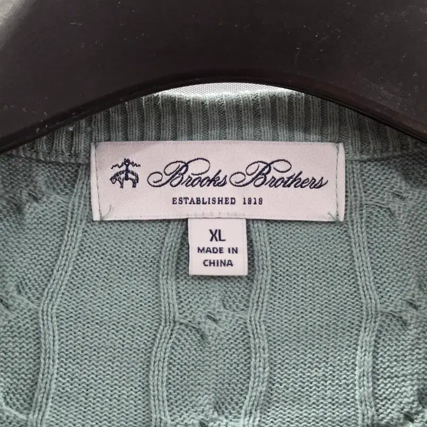 [BUNJANG] Brooks Brothers Cotton Cable Knit Sweater XL / 브룩스브라더스 코튼 케이블 니트 XL