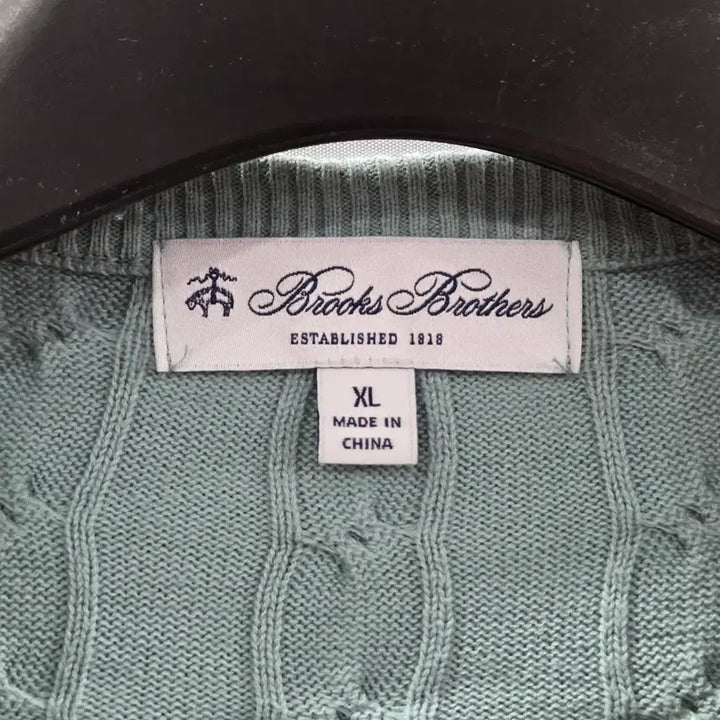 [BUNJANG] Brooks Brothers Cotton Cable Knit Sweater XL / 브룩스브라더스 코튼 케이블 니트 XL