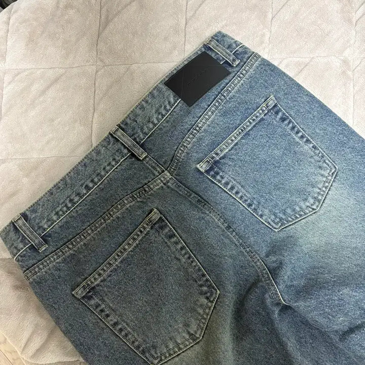[BUNJANG] Order Archive Voyager Blue Denim Pants / 오더아카이브 Semi flare wide 04 - Voyager blue