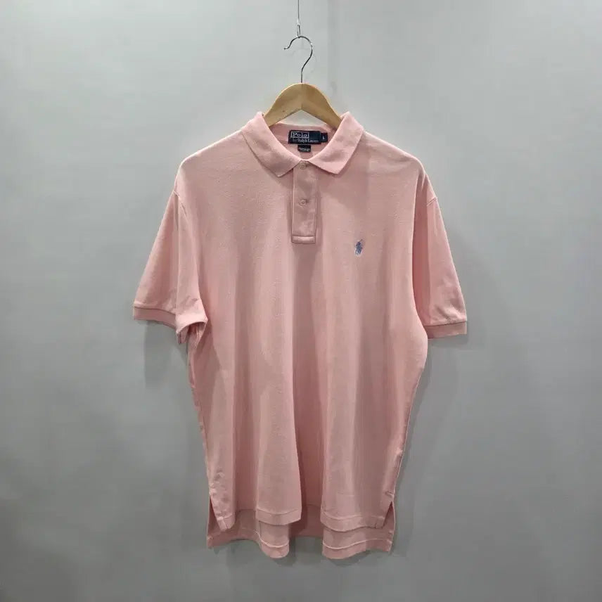 [SOLD OUT] 폴로랄프로렌 코튼 카라티 연핑크 L
