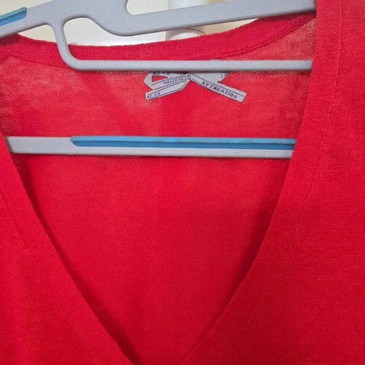[SOLD OUT] 에스쁘와르 레드 반팔 가디건