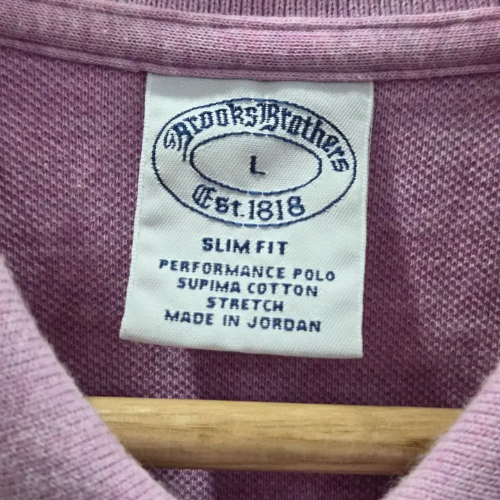 [BUNJANG] Brooks Brothers Pique Polo Shirt Lavender L / 브룩스브라더스 피케 카라티 라벤더 L