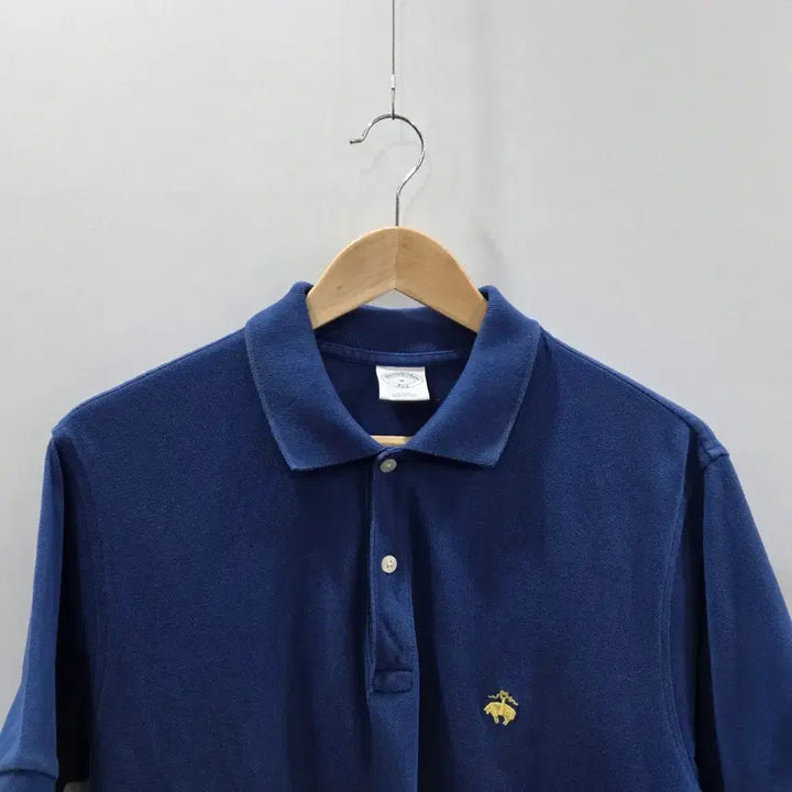 [BUNJANG] Brooks Brothers Pique Polo Shirt Blue M / 브룩스브라더스 피케 카라티 블루 M