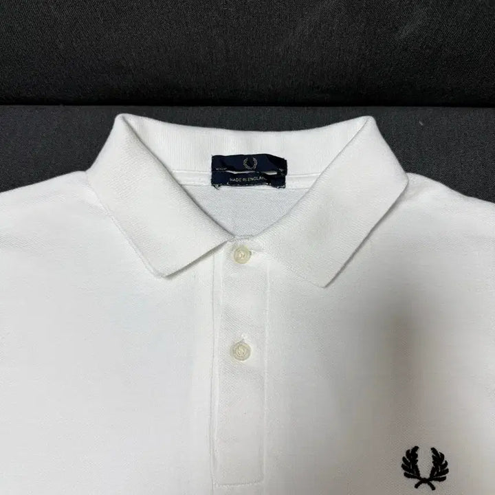 [SOLD OUT] 프레드 페리 화이트 폴로 피케 셔츠 40 사이즈 made in UK