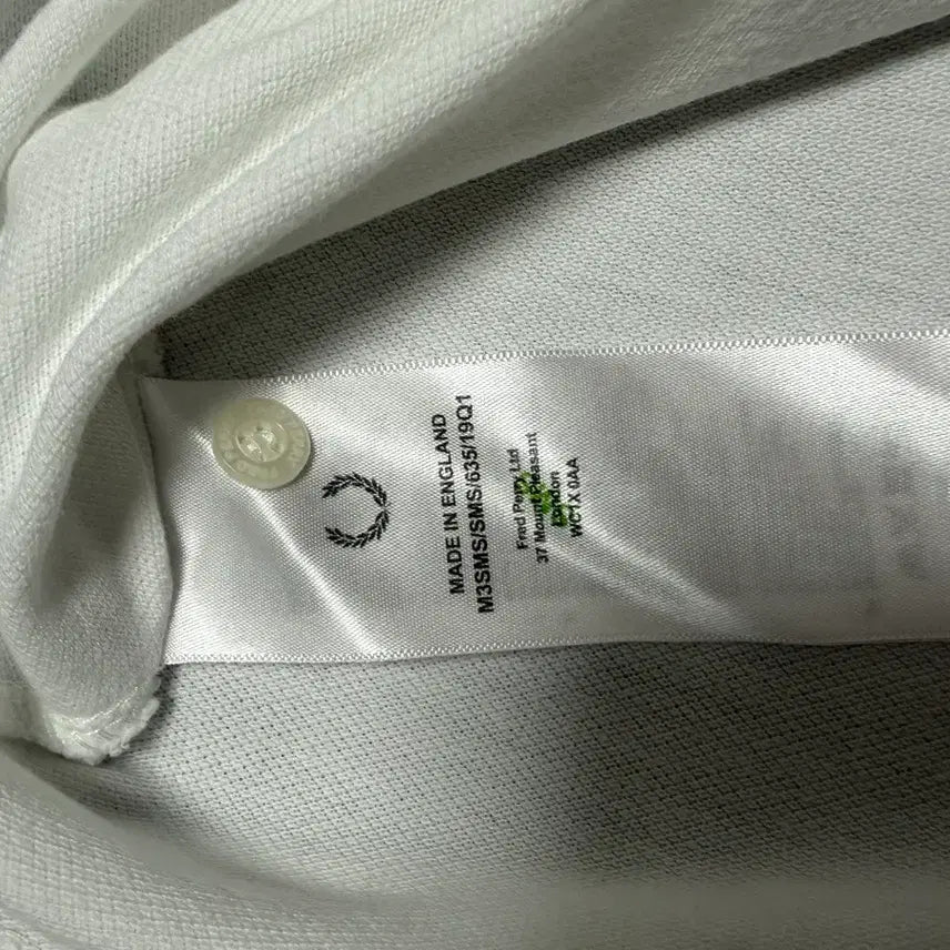 [SOLD OUT] 프레드 페리 화이트 폴로 피케 셔츠 40 사이즈 made in UK