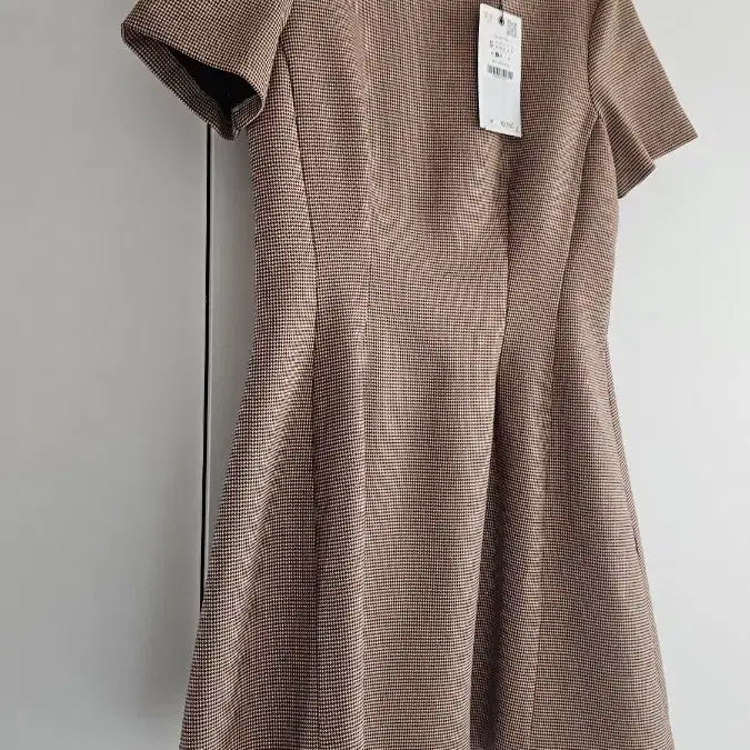 [BUNJANG] ZARA Checkered Tuck Detail Dress S / 새상품/ 자라 체크 턱 디테일 원피스 S