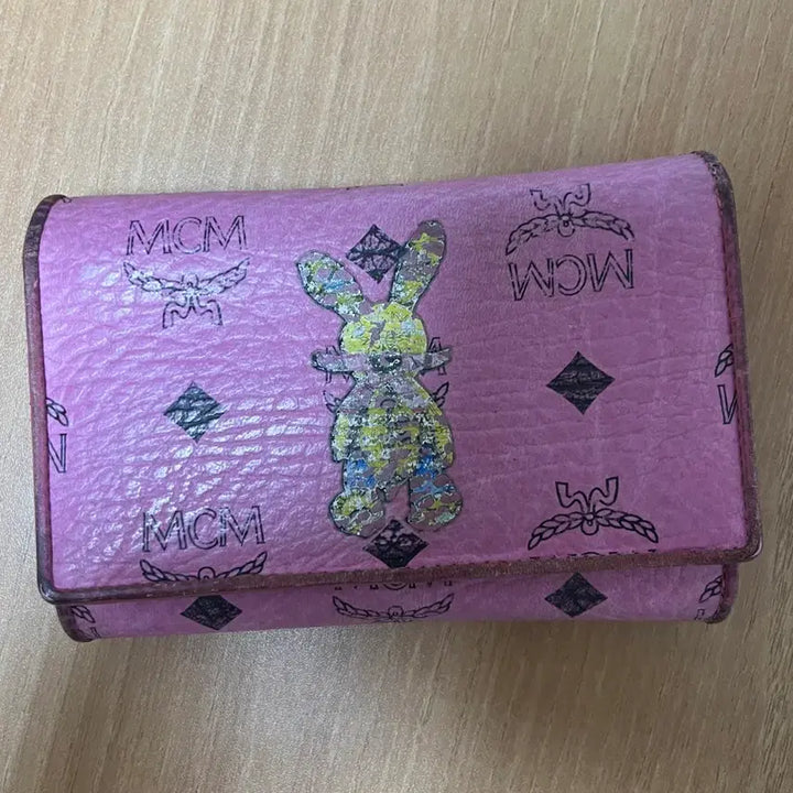 [BUNJANG] MCM Pink Rabbit Bifold Wallet / MCM 핑크 래빗 중지갑