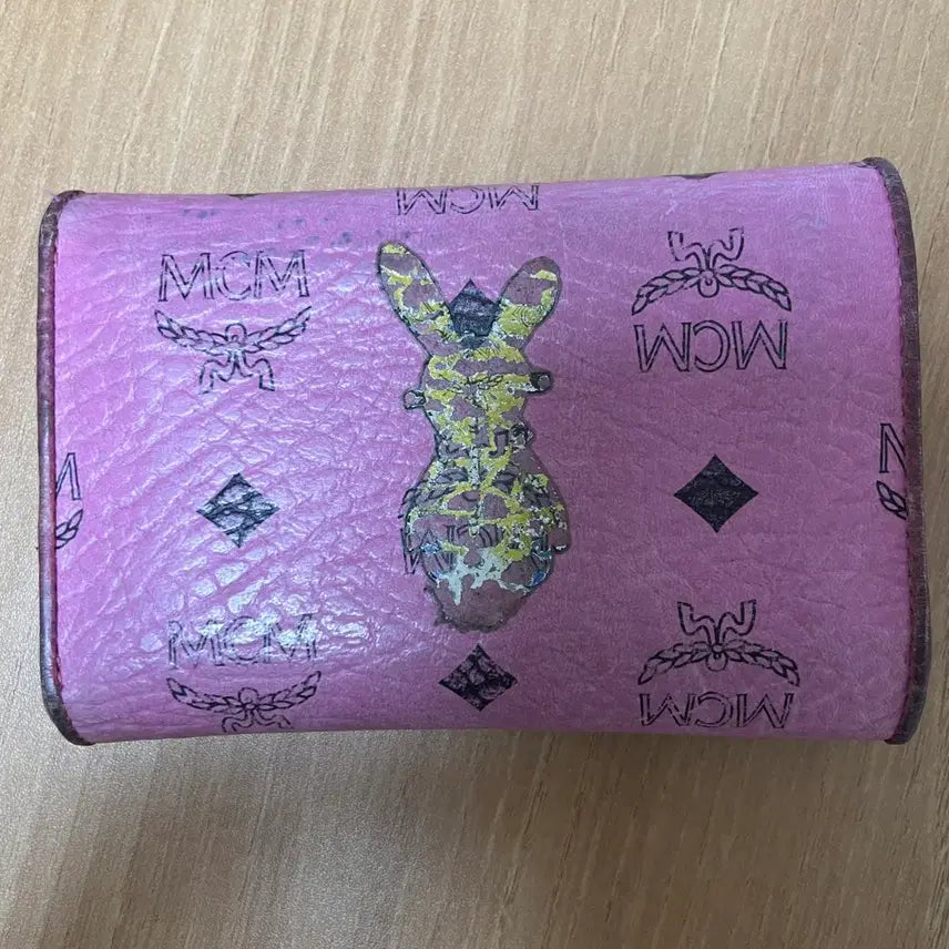 [BUNJANG] MCM Pink Rabbit Bifold Wallet / MCM 핑크 래빗 중지갑