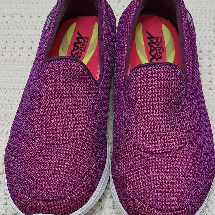[BUNJANG] Skechers Go Walk Purple Sneakers / 스켓쳐스  편한신발 230
