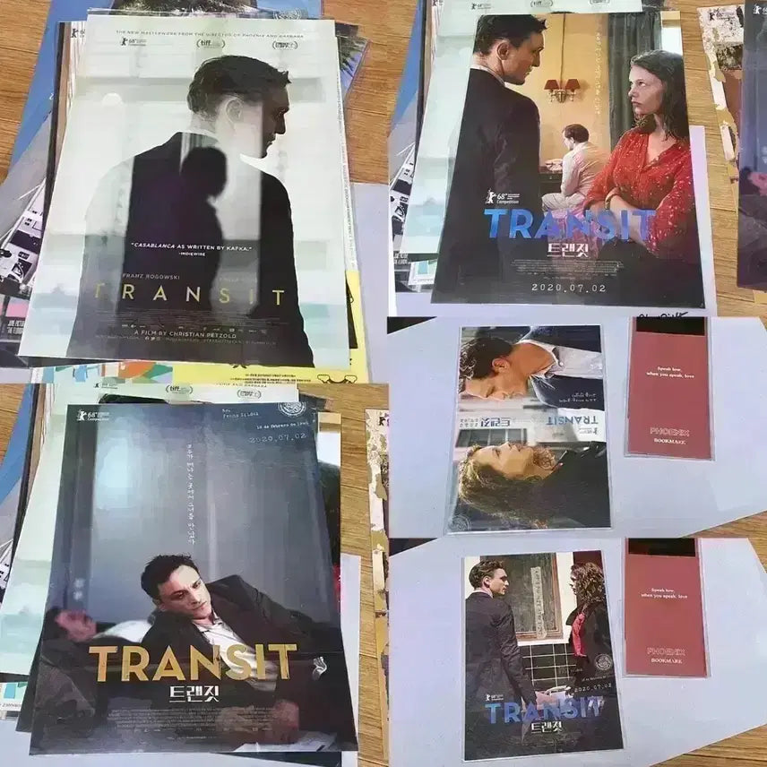 [BUNJANG] Transit Movie Merchandise Bundle / 트랜짓 A3포스터 엽서세트 크리스티안펫졸드 영화 피닉스 운디네 뱃지