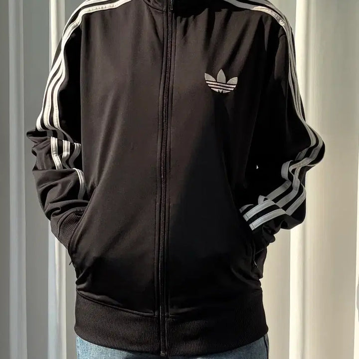 [BUNJANG] Adidas Firebird Black Track Top Jersey / [S-M]아디다스 구형 파이어버드 블랙 트랙탑 져지