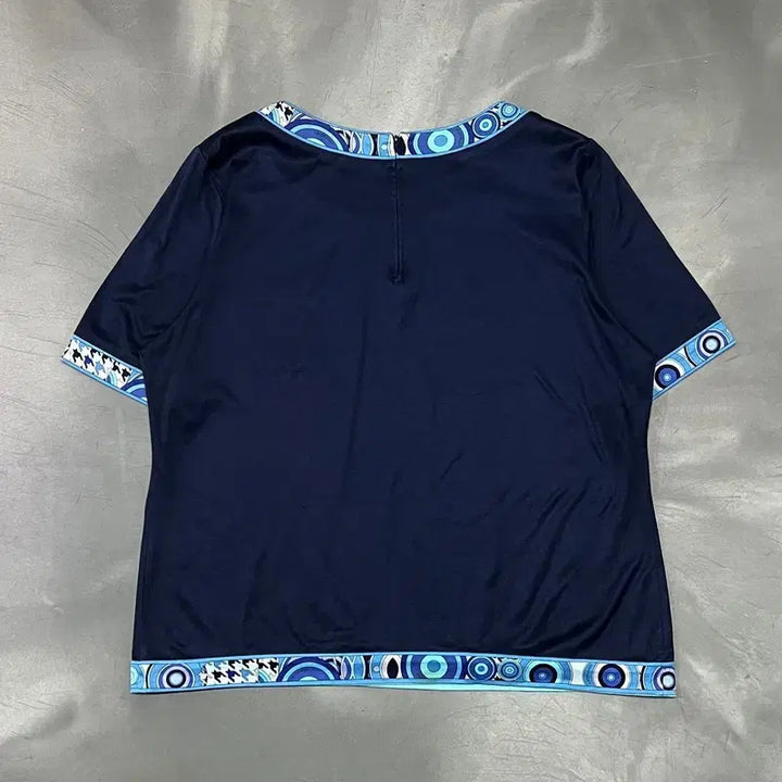 [BUNJANG] Leonard Pattern Binding Short Sleeve T-shirt / 레오나드 패턴 바인딩 반팔티 y15878