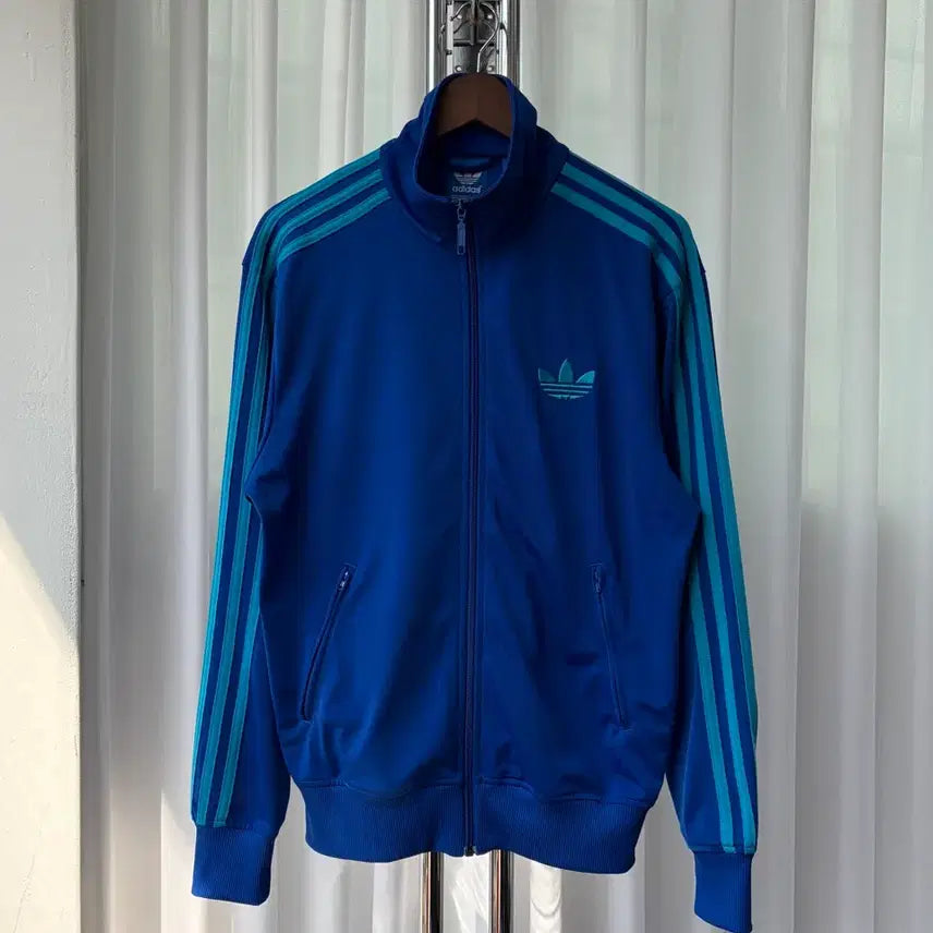 [BUNJANG] Adidas Firebird Blue Track Top Jacket / [M-L]아디다스 구형 파이어버드 블루 트랙탑 져지