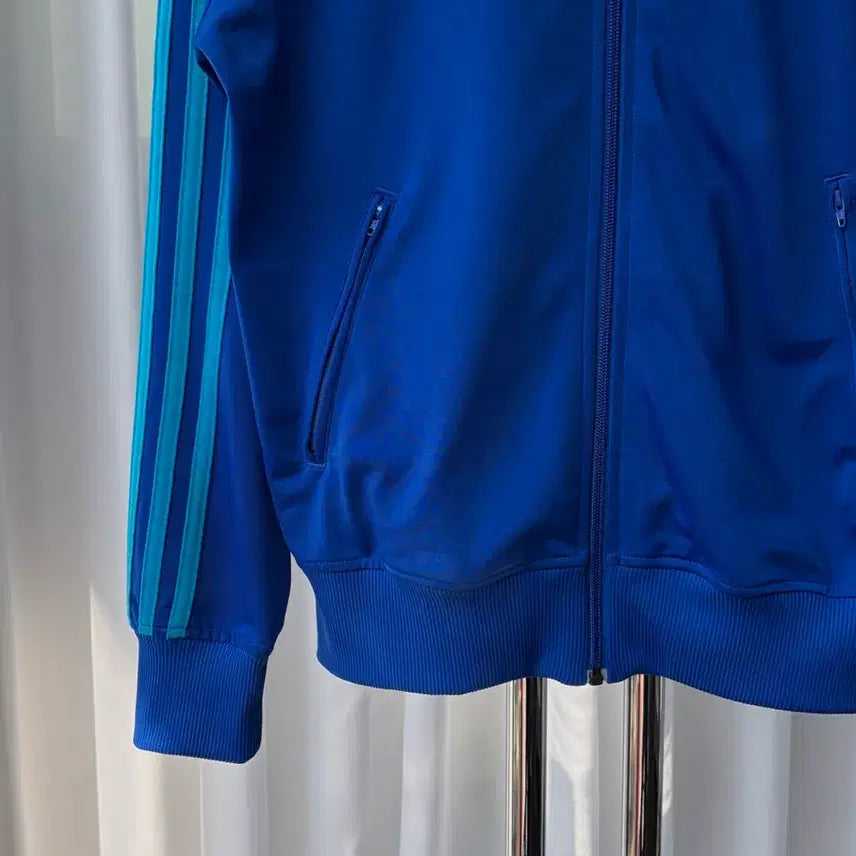[BUNJANG] Adidas Firebird Blue Track Top Jacket / [M-L]아디다스 구형 파이어버드 블루 트랙탑 져지