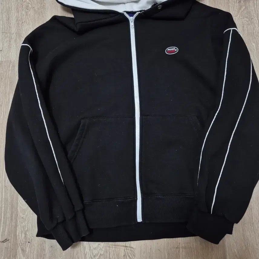 [BUNJANG] MUAH MUAH 1982 Oversized Big Logo Fleece Hoodie / MUAH MUAH 무아무아 1982 오버핏 빅로고 기모 후드집업 FREE