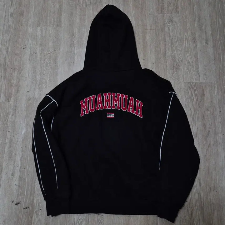 [BUNJANG] MUAH MUAH 1982 Oversized Big Logo Fleece Hoodie / MUAH MUAH 무아무아 1982 오버핏 빅로고 기모 후드집업 FREE