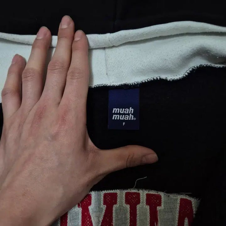 [BUNJANG] MUAH MUAH 1982 Oversized Big Logo Fleece Hoodie / MUAH MUAH 무아무아 1982 오버핏 빅로고 기모 후드집업 FREE