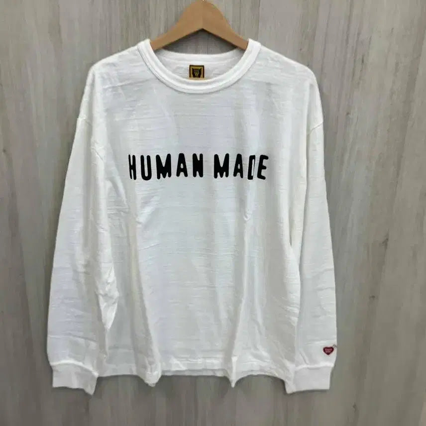 [BUNJANG] Human Made Classic Long Sleeve T-shirt White XXL / 휴먼 메이드 클래식 롱슬리브 티셔츠 화이트