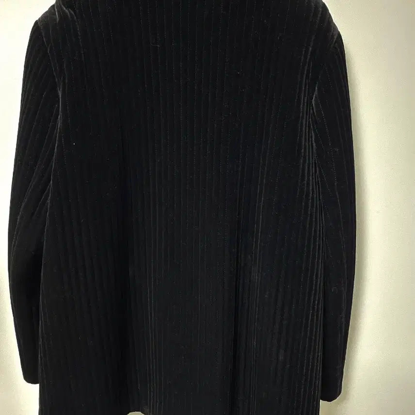 [BUNJANG] Black Velvet Ribbed Jacket (88-99) / 특A급/88~99/벨벳형 골지자켓 블랙
