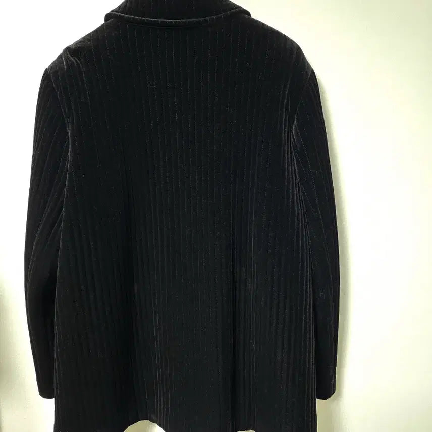 [BUNJANG] Black Velvet Ribbed Jacket (88-99) / 특A급/88~99/벨벳형 골지자켓 블랙