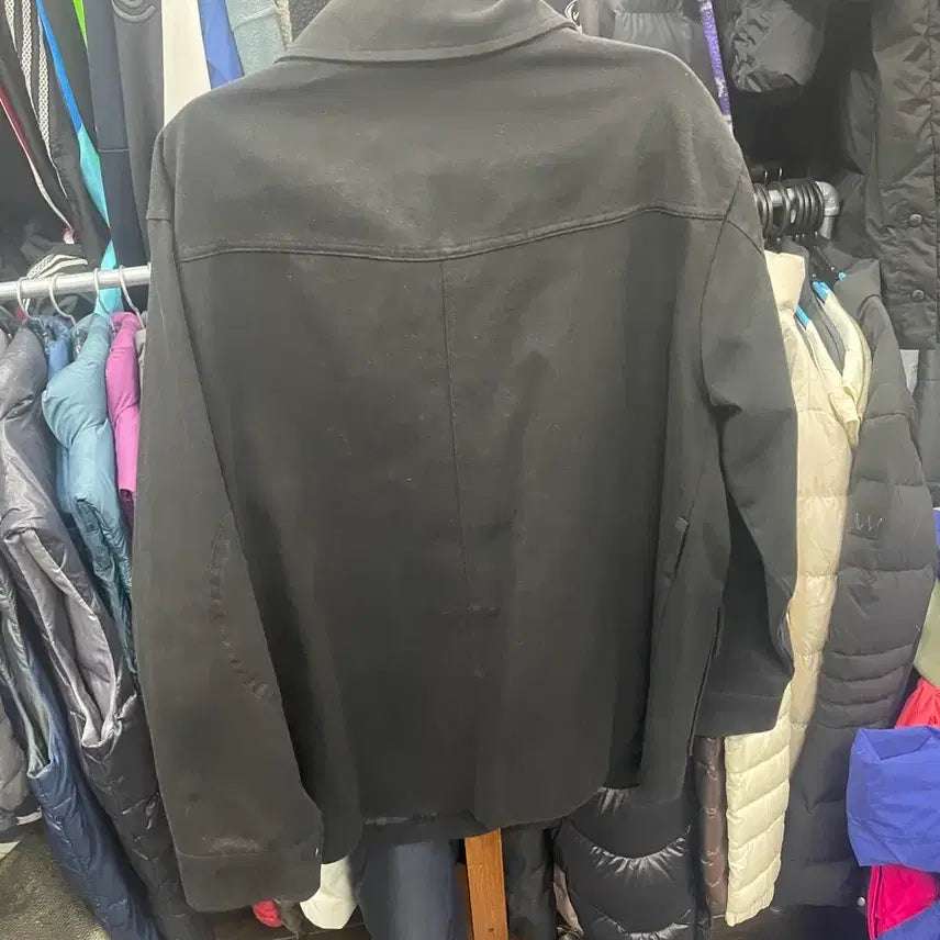 [BUNJANG] Black Pocket Detail Cotton Jacket / 블랙 포켓 디테일 면 자켓