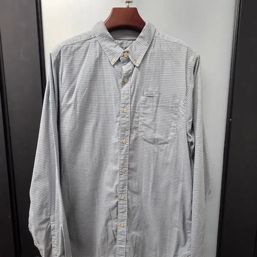 [BUNJANG] The North Face Striped Shirt / 노스페이스 스트라이프 남방m