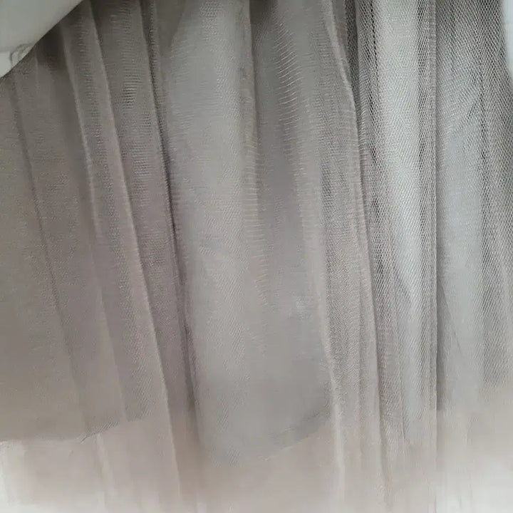 [BUNJANG] Grey Drawing Reversible Midi Skirt / 회색 드로잉 양면 스커트