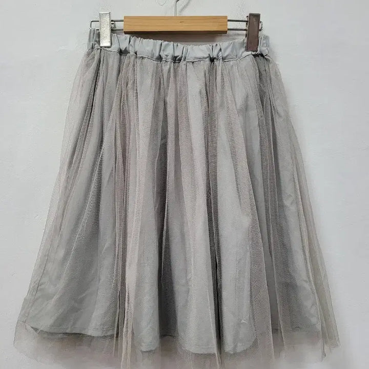 [BUNJANG] Grey Drawing Reversible Midi Skirt / 회색 드로잉 양면 스커트