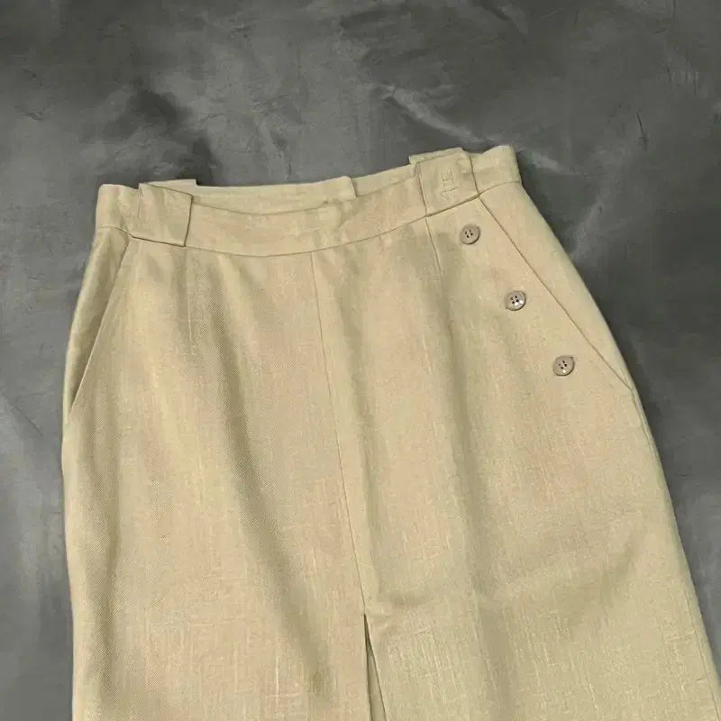 [BUNJANG] Ermanno Linen Midi Skirt / 에르노 린넨 미디 스커트 y15893