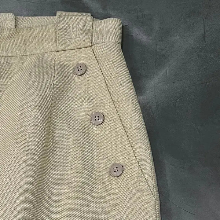 [BUNJANG] Ermanno Linen Midi Skirt / 에르노 린넨 미디 스커트 y15893