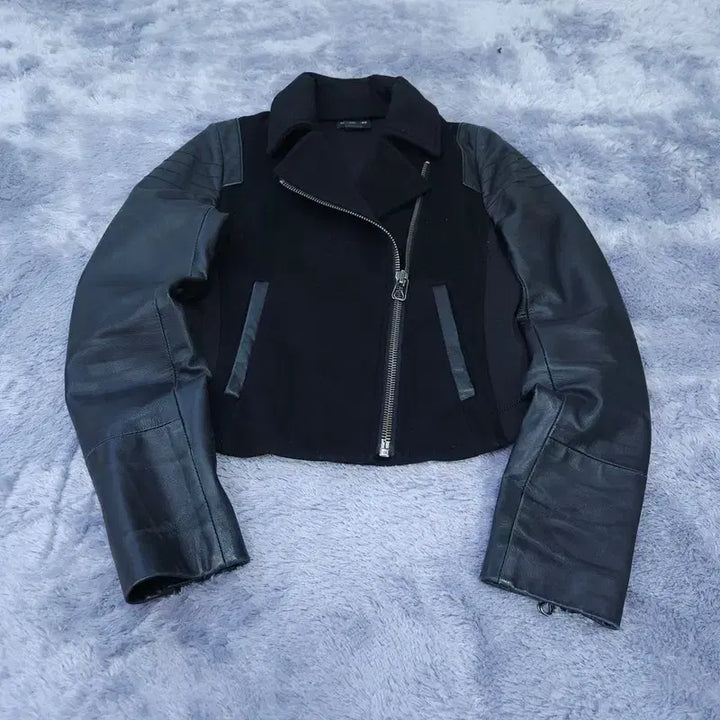 [BUNJANG] Club Monaco Leather Jacket / [S/P] 클럽모나코 가죽자켓